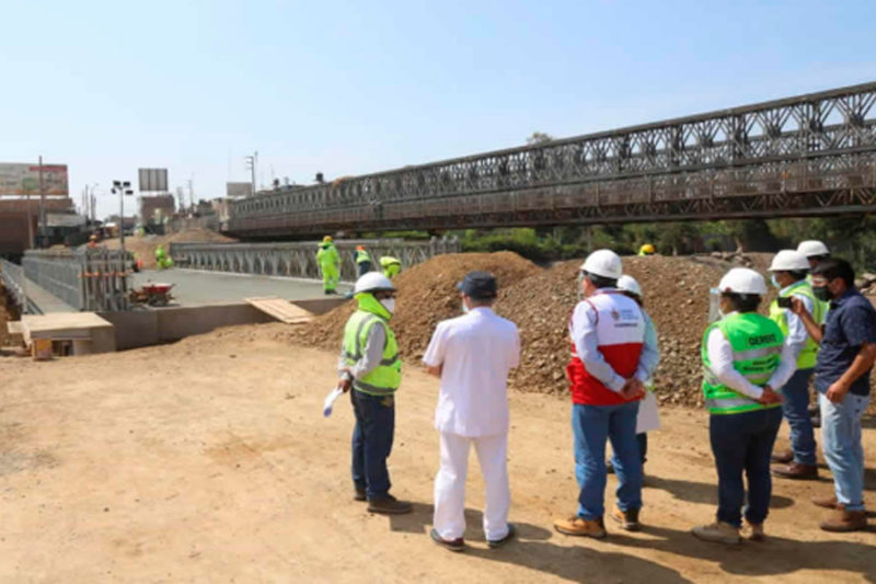 La Libertad: en solo unos días empezará a funcionar el puente alterno sobre el río Virú