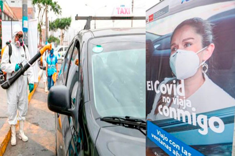 ATU lanza campaña para desinfectar los taxis autorizados en Lima y Callao