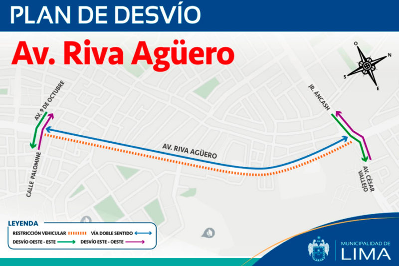 El Agustino: Municipalidad de Lima anunció un plan de desvíos por obras de mantenimiento vial