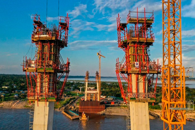 Loreto: Puente Nanay cuya inversión es de S/ 618 millones ya tiene un avance de 63%
