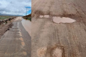 Puno: denuncian deterioro de carretera Cojata-Huayrapata a poco tiempo de haber recibido mantenimiento