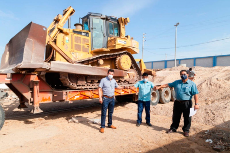 Lambayeque: Gobierno regional envía maquinaria para despejar vías en distrito Kañaris